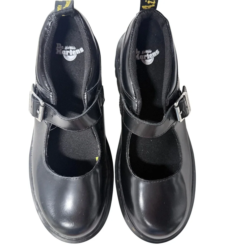 Dr. Martens Women's Black Mary Jane Buckle Shoes